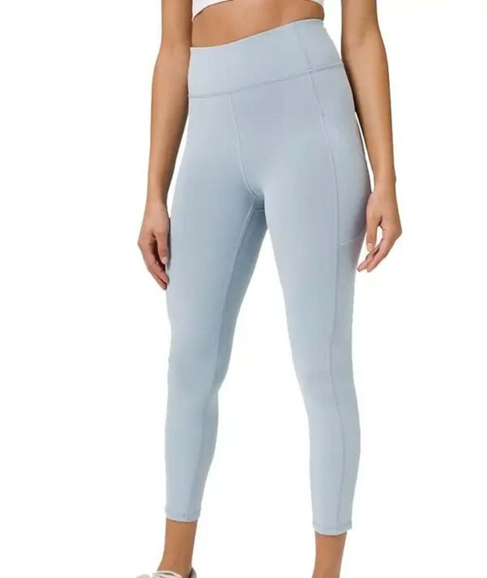 Lululemon Invigorate High Rise Tight 25” Pocket Size 10 Chambray Blue